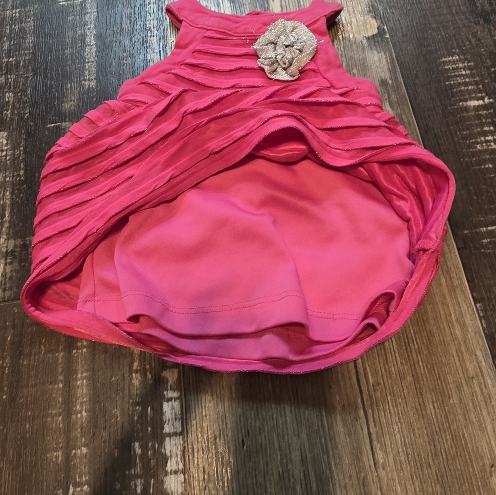 Baby Essentials Pink Ruffled One Piece - Picture 4 of 6
